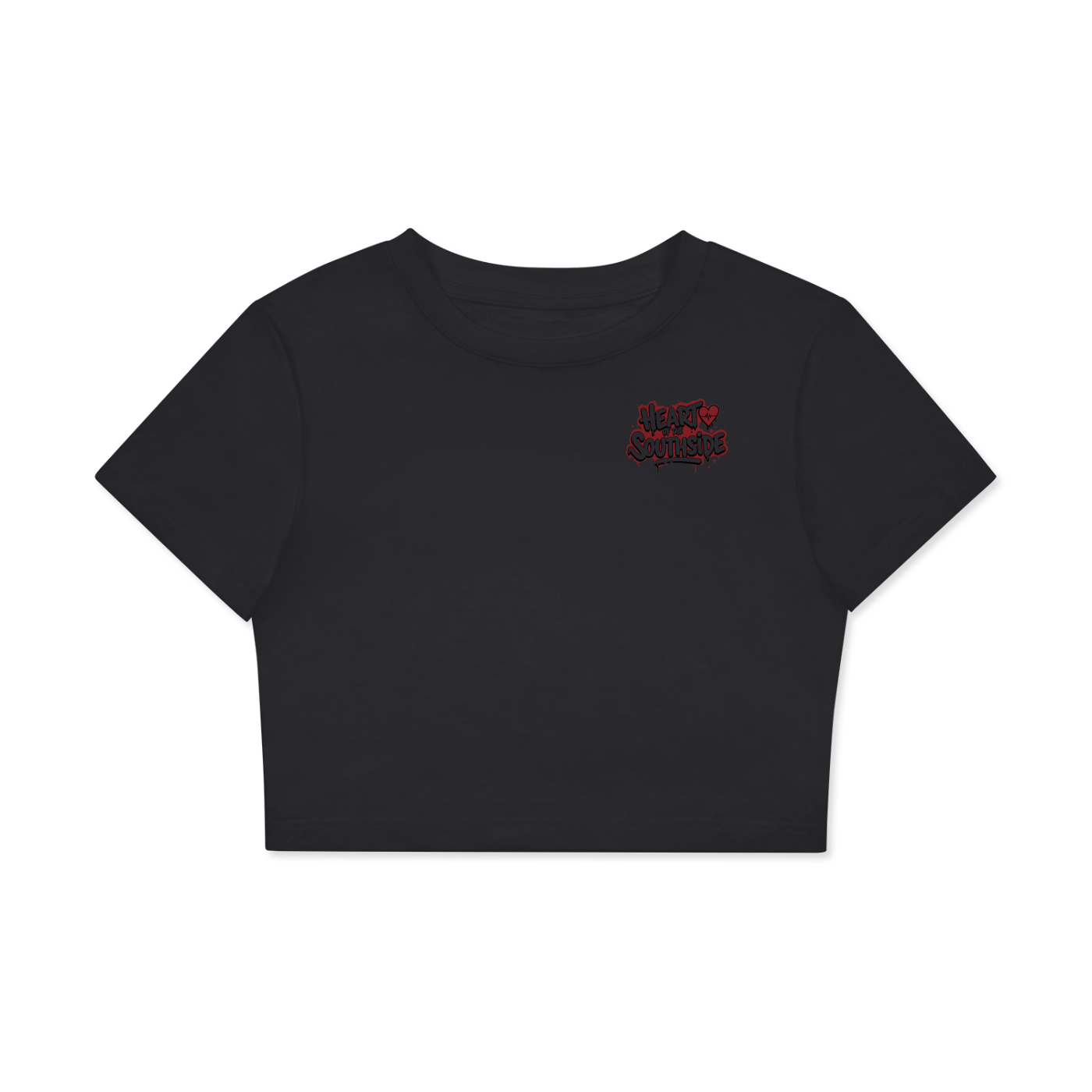 Heart of the Southside Women's Fitted Crop Tee