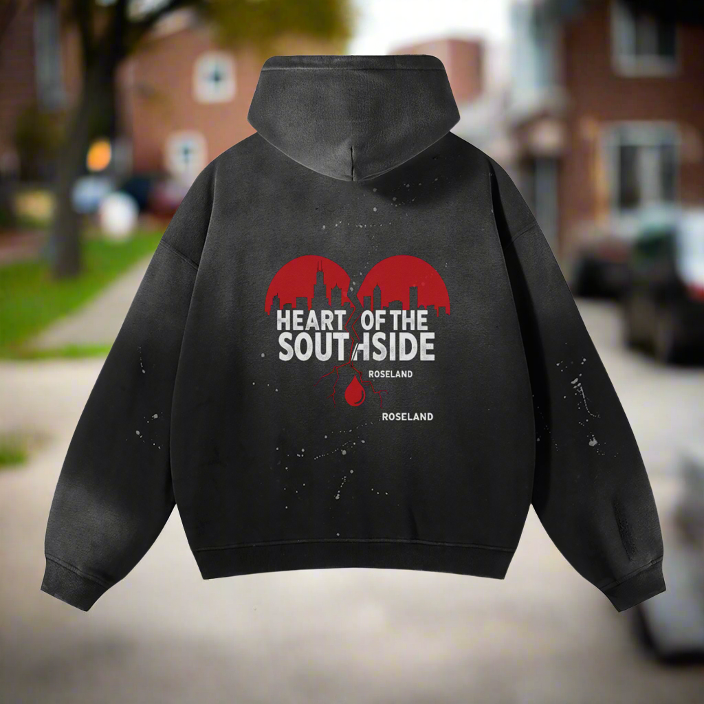 Heart of the Southside Frayed Fleece Hoodie