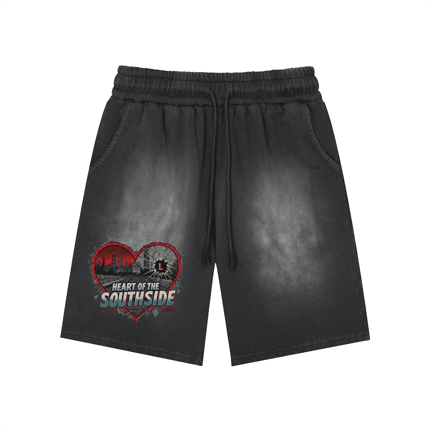 Heart of the Southside Washed Shorts