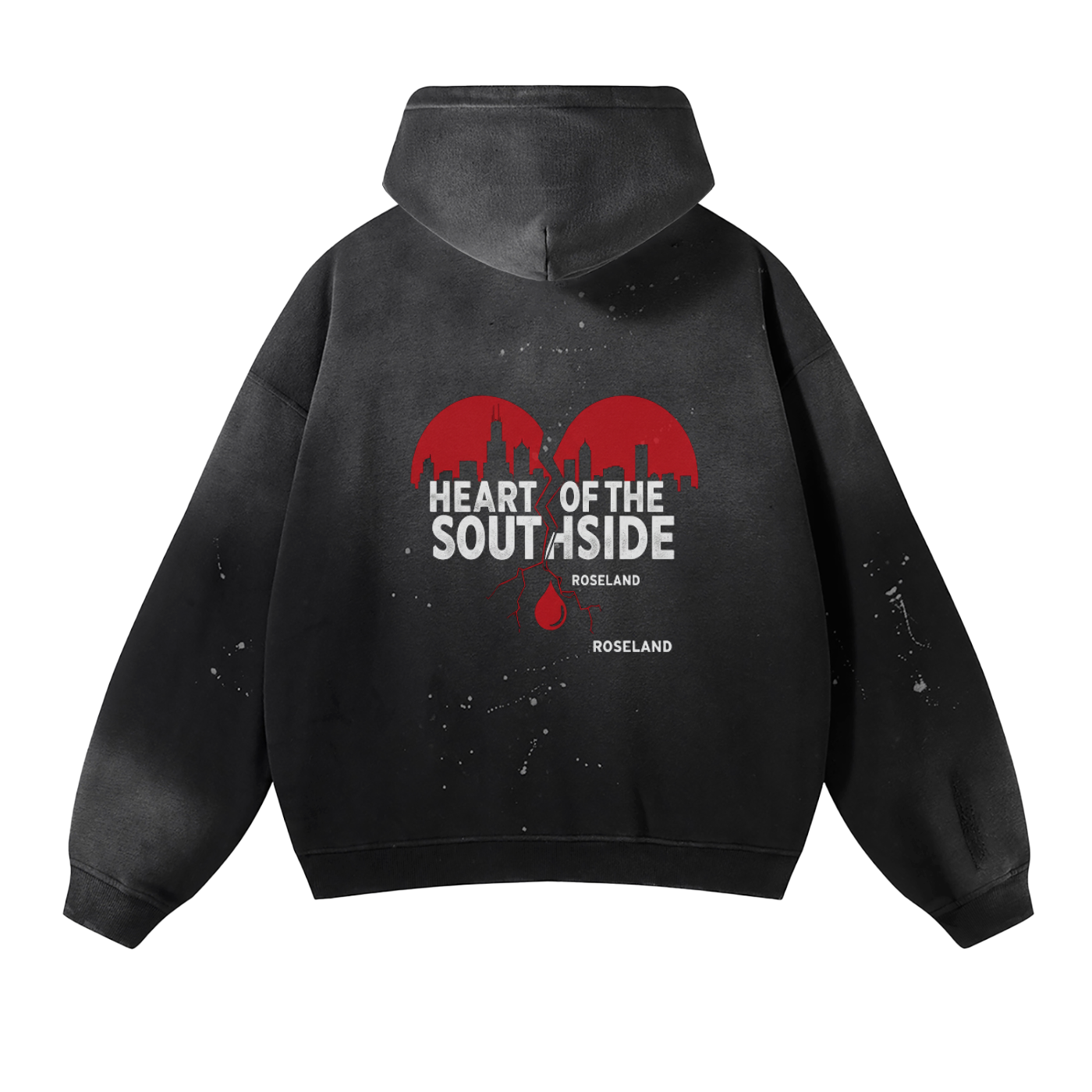 Heart of the Southside Frayed Fleece Hoodie