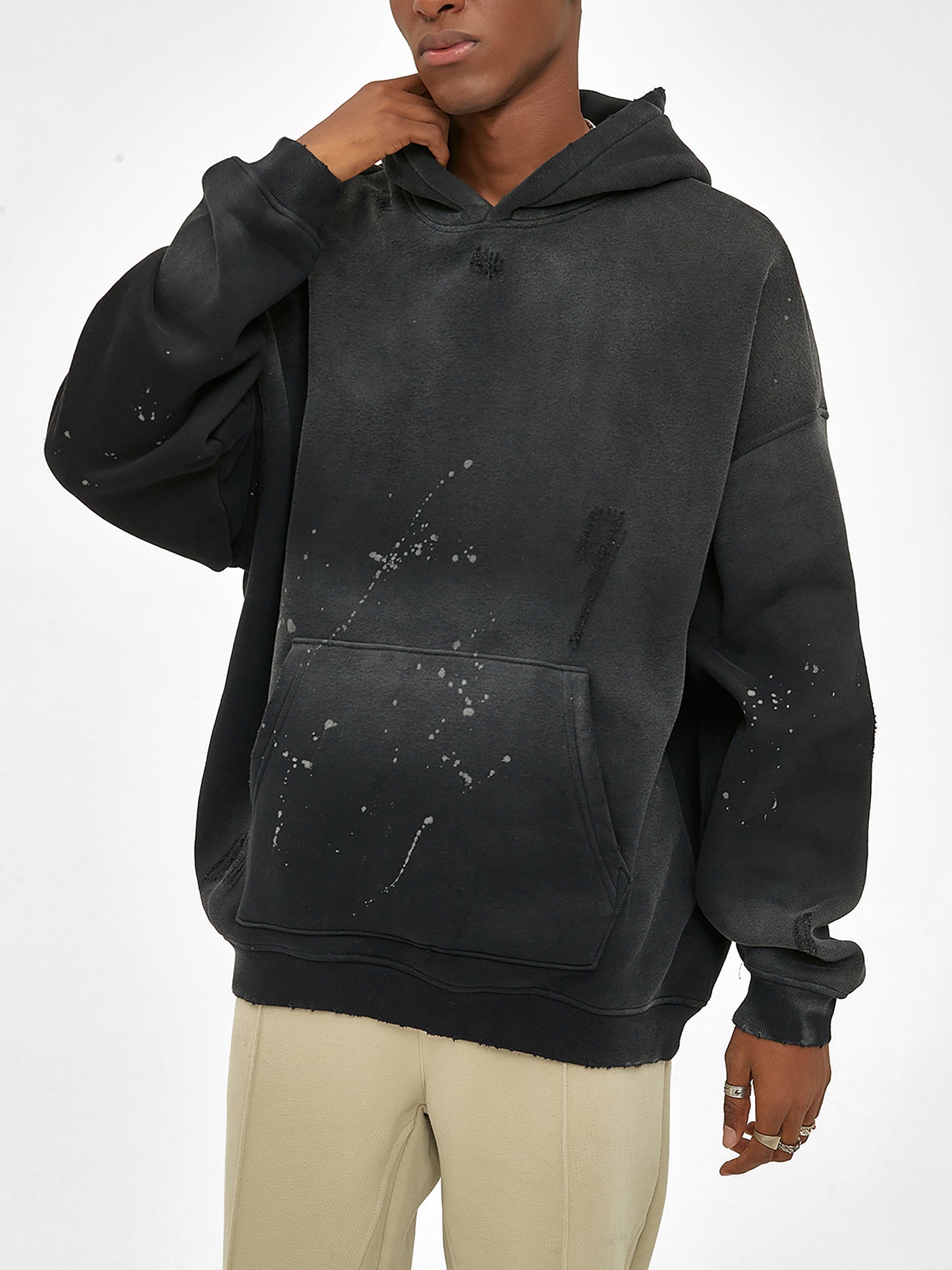 Heart of the Southside Frayed Fleece Hoodie