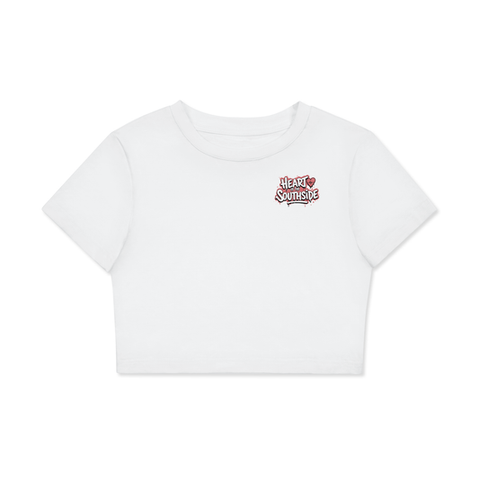 Heart of the Southside Women's Fitted Crop Tee