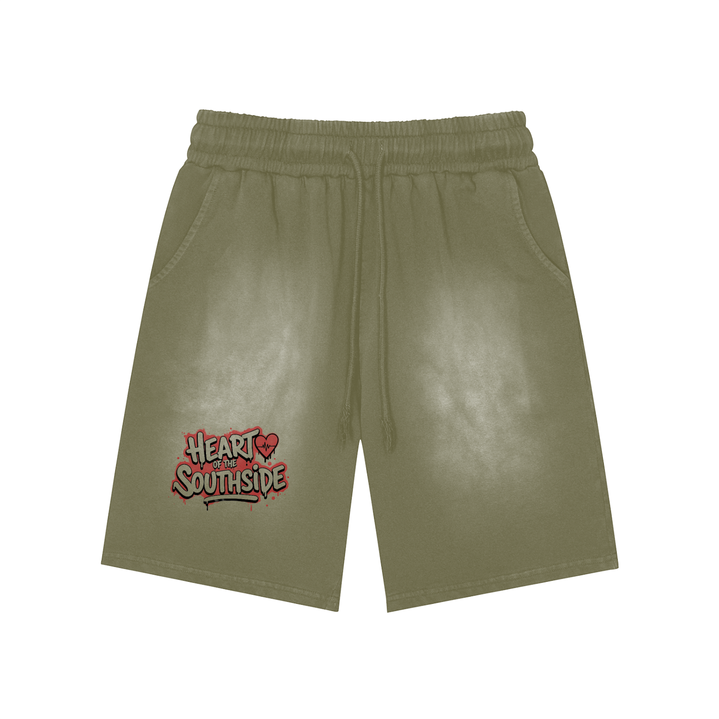 Heart of The Southside Washed Shorts
