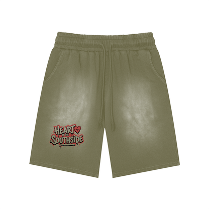 Heart of The Southside Washed Shorts