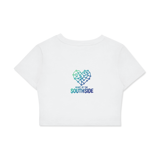 Heart of the Southside Women's Fitted Crop Tee