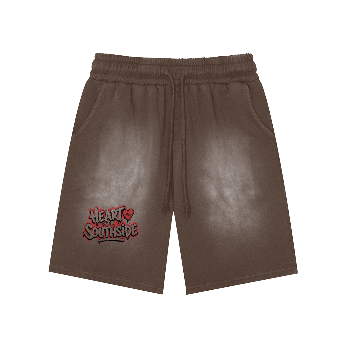 Heart of The Southside Washed Shorts