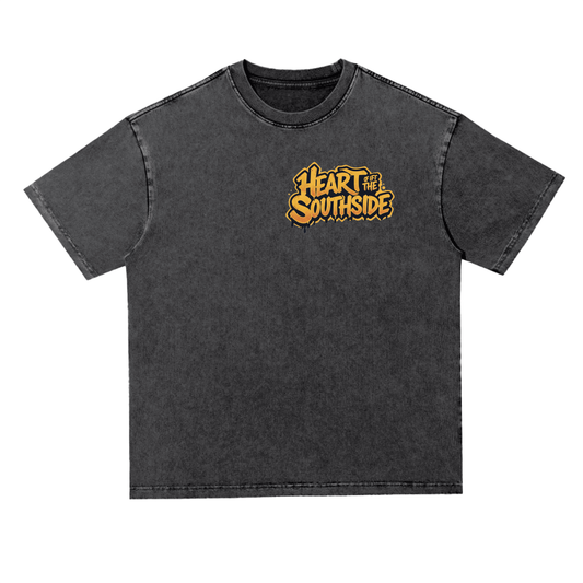 Heart of the Southside Oversize Acid Wash Tee