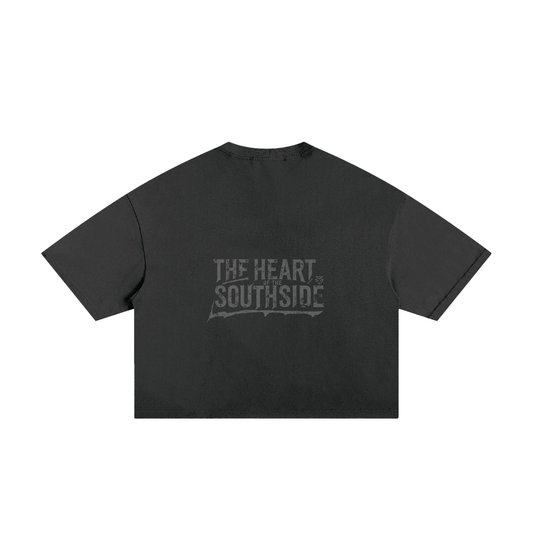 Heart of the Southside Summer Frayed Boxy Tee
