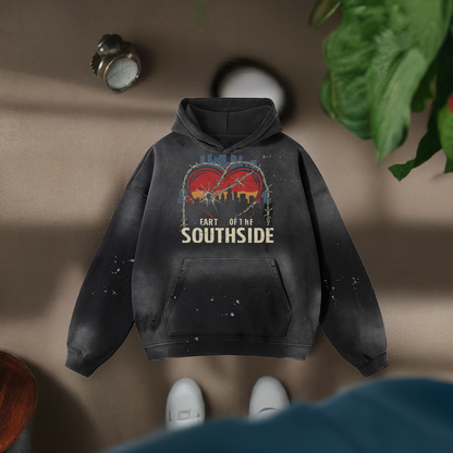 Heart of the Southside Frayed Fleece Hoodie