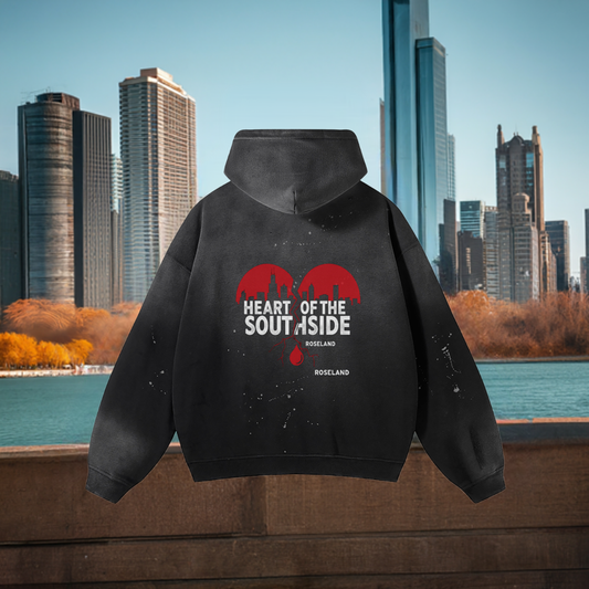 Heart of the Southside Frayed Fleece Hoodie