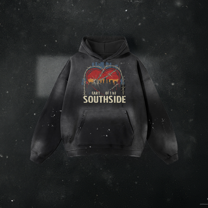 Heart of the Southside Frayed Fleece Hoodie
